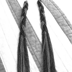 Layered grey and silver necklace