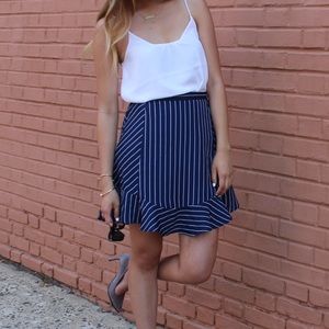 J Crew Striped Skirt