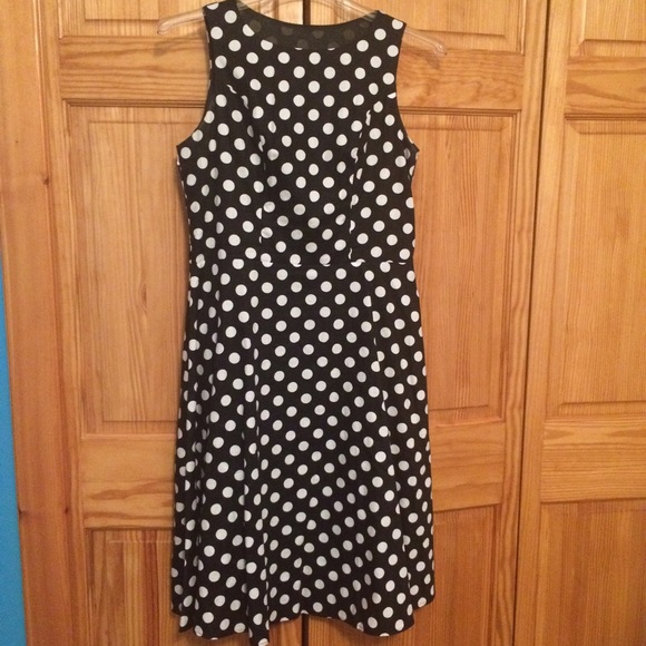 B&W Polka Dot Dress