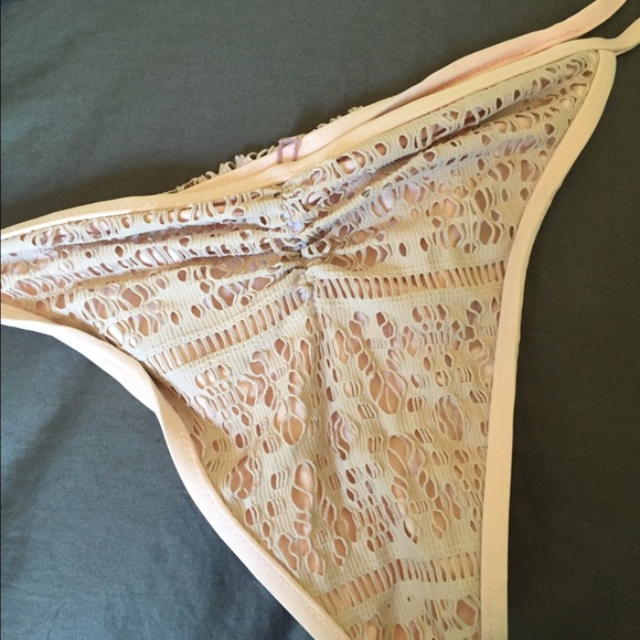 Bettini's Swimwear Pink Knit Bikini - Picture 3 of 4