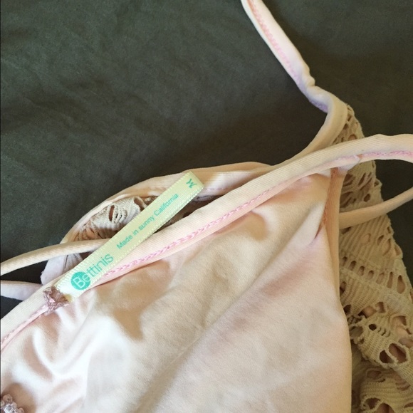 Bettini's Swimwear Pink Knit Bikini - Picture 4 of 4