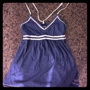 Blue Hollister tank top