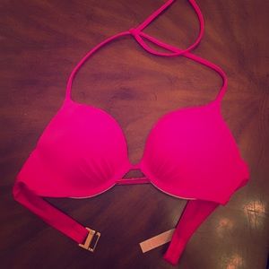 Bombshell halter push up bikini top