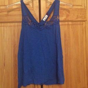 SO Floral Cutout Tank Top