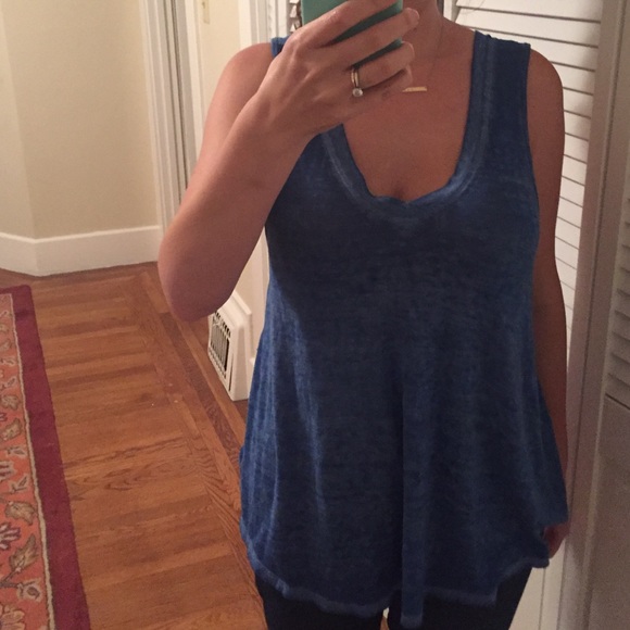 Free People "We the Free" Breezy blue tank top