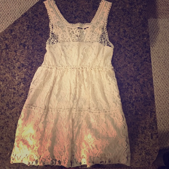 Off white, lace long top