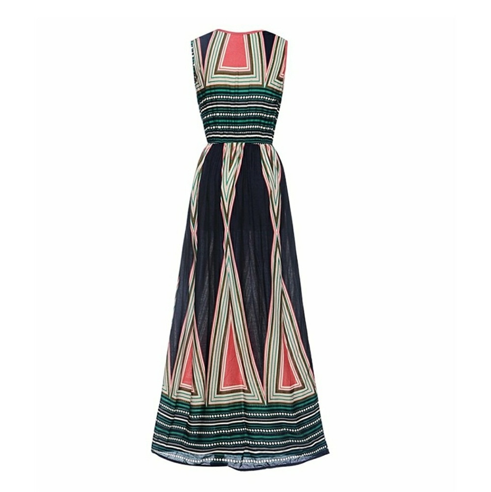 Color Woven Rop Cut Out High Slit Open Front Long - Picture 5 of 8