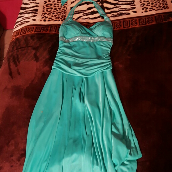Beautiful Aqua Colored Long Dress