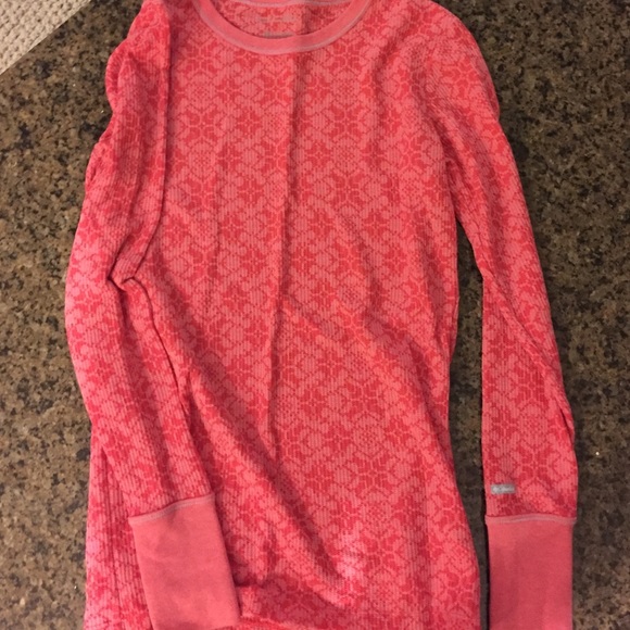 Pink patterned Columbia Long Sleeve Shirt