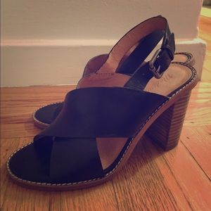 Criss cross sling back heels from Madewell