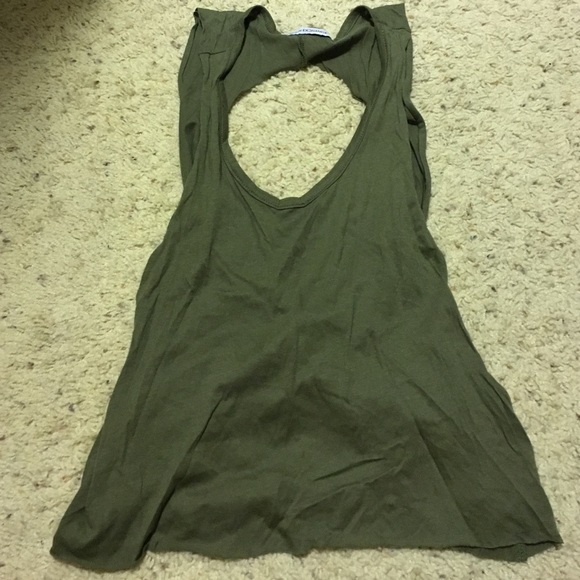 Open cross back tank top