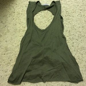 Open cross back tank top