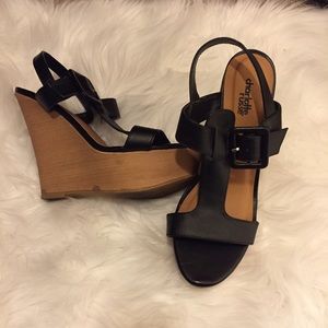 Charlotte Russe black wedges