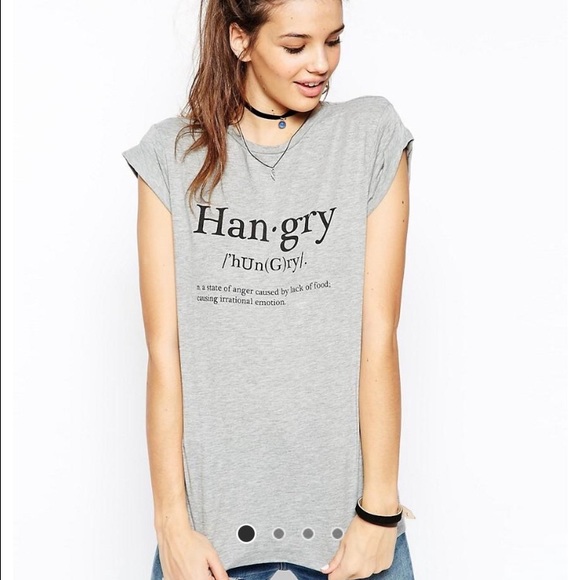 Grey HANGRY T shirt