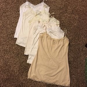 Bundle 5 lace camisoles