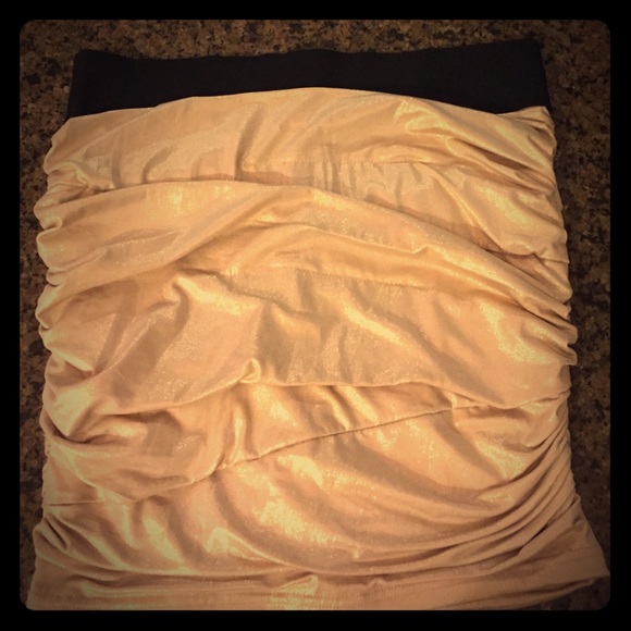 Gold Sparkles High Waisted Skirt - Picture 1 of 1