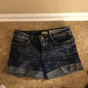 Denim shorts
