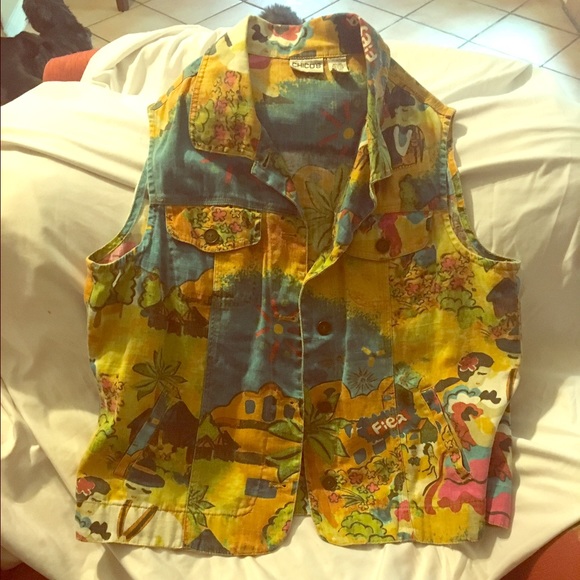 Chico's multi colored vest.  Size m, very soft