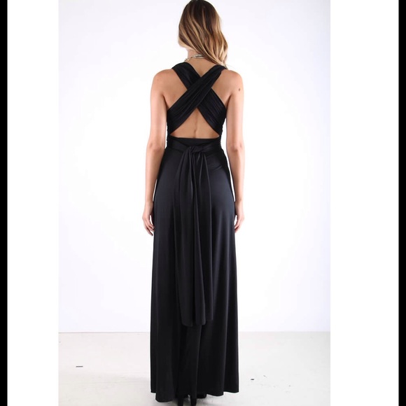 Black Multiway Infinity Maxi Dress, M🌹HOST PICK - Picture 3 of 4