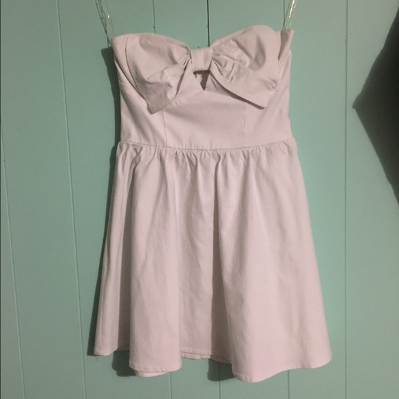 Strapless skater dress