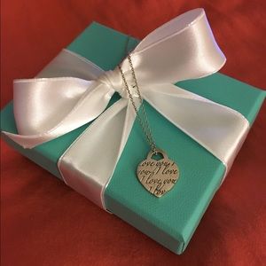 Tiffany&Co. Silver Heart "I Love You" Necklace