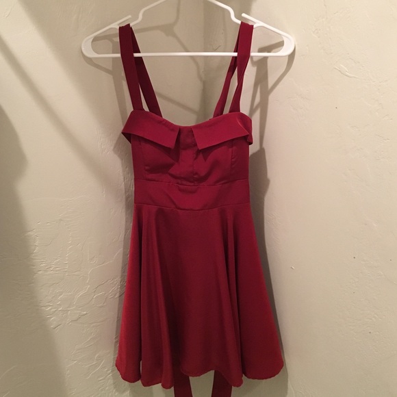Red formal dress