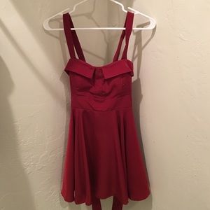 Red formal dress