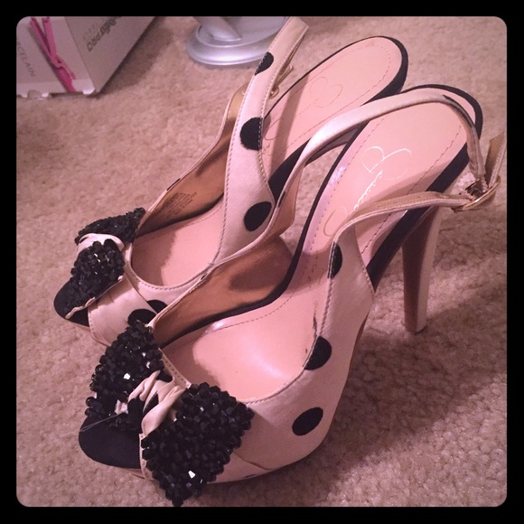 Jessica Simpson Polka Dot High Heel