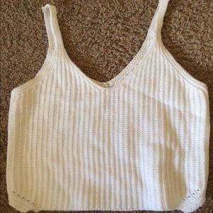 Knit crop top