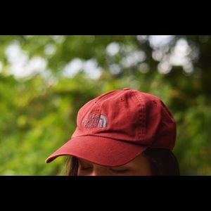 Red North Face Hat