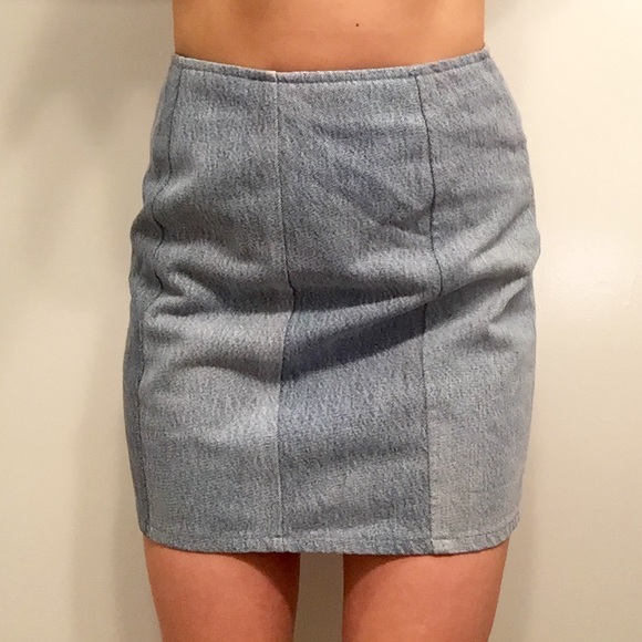 Urban renewal Dresses & Skirts - Vtg Denim Panel Zipper High Waist Skirt