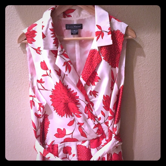 Faux Wrap Top Dress