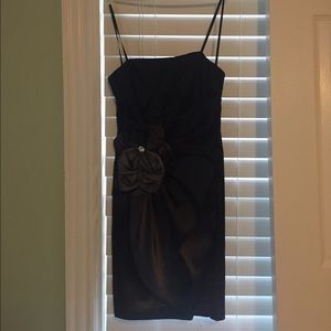 Cache Strapless Gray Ombré Dress Size 2