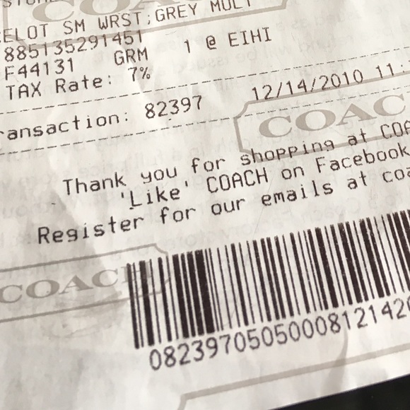 Coach silver and black ocelot leopard wristlet - Picture 3 of 8