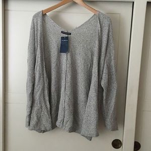 BRANDY MELVILLE grey speckled cardigan