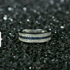 White & Blue Saphire band