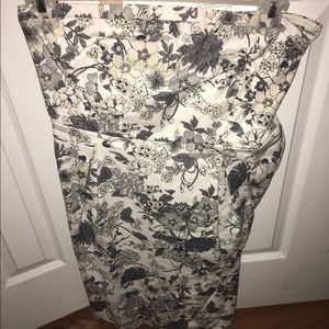 Strapless dress w/smocked back & darted bust line