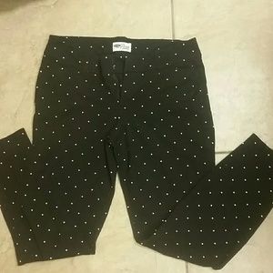 Black/White Polka dot Pants