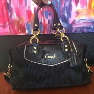 Coach Black and Gold Handbag