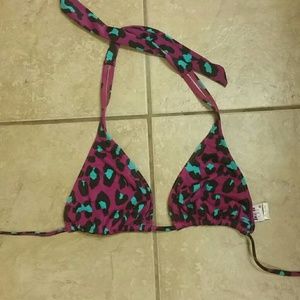 Bright, swimsuit leopard top