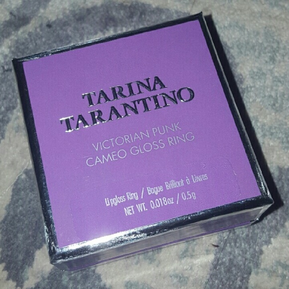 Tarina Tarantino Victorian Pink Cameo Gloss Ring ~ Cameo Gloss Box Removable - Picture 2 of 3