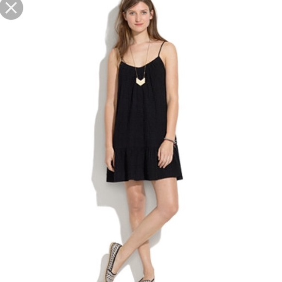 Madewell Daisy Stitch Sundress in Black
