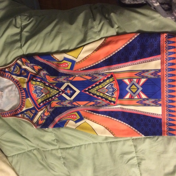 Forever 21 colorful bodycon dress