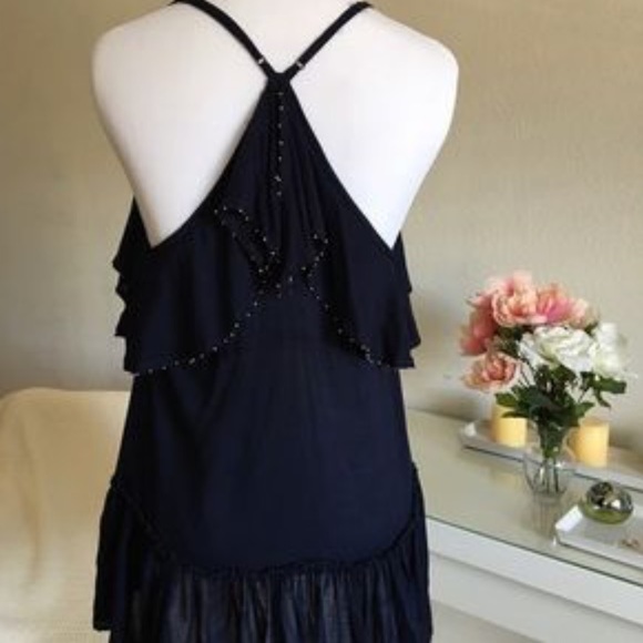 Free People Beaded Ruffle Tank - Picture 2 of 2