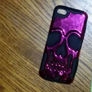 Skull 2 layer iphone 5c case