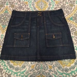 Old navy denim cargo mini skirt