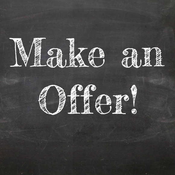 I accept reasonable offers!