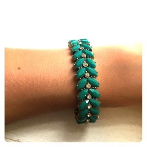 Stretch green bracelet