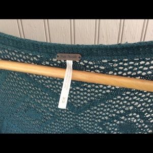Free People green cardigan