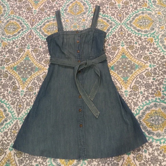 NWOT Gap 1969 denim button front dress